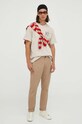 Vlnený sveter PS Paul Smith M2R.217Y.L21863 červená AW23