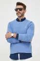 μπλε Βαμβακερό πουλόβερ Polo Ralph Lauren Ανδρικά