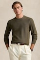 Bavlněný svetr Polo Ralph Lauren kulatý zelená 710918163
