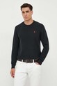 Polo Ralph Lauren sweter bawełniany czarny 710918163