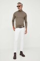 Lindbergh pulóver 30.80094.DK.SAND.MEL zöld AW23