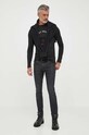 Lindbergh pamut pulóver 30.804043.BLACK fekete AW23