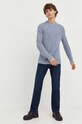 Abercrombie & Fitch sweter bawełniany KI120.3159.200 granatowy AW23