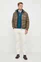 Armani Exchange sweter z domieszką wełny 6RZM6G.ZM1LZ turkusowy AW23