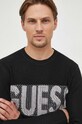 Πουλόβερ με προσθήκη μαλλιού Guess μαύρο M3BR50.Z38V2