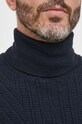 Armani Exchange sweter z domieszką wełny 6RZM2J.ZM3FZ granatowy