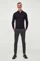 Vuneni pulover Liu Jo M223P202POLOBASE mornarsko plava AW23