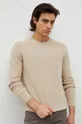 beżowy Marc O'Polo sweter bawełniany