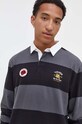 Vans longsleeve bawełniany wzorzyste czarny VN0008SYKOU1