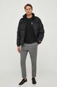 Πουλόβερ με προσθήκη μαλλιού La Martina WMS016 μαύρο AW23