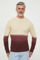 beżowy Pepe Jeans sweter bawełniany