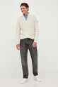 Pepe Jeans sweter bawełniany Dean PM702389.804 beżowy AW23