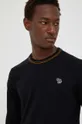czarny PS Paul Smith sweter z domieszką wełny