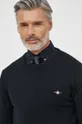 crna Pamučni pulover Gant
