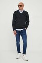 Gant pulover de bumbac 8030562 negru SS25