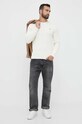 Gant sweter bawełniany 8050601 beżowy SS24