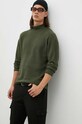American Vintage sweter MMARC18DH23 zielony AW23