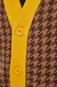 Ζακέτα από μίγμα μαλλιού United Colors of Benetton 1135K600N.0D6 καφέ