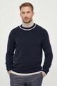 Светр з домішкою вовни United Colors of Benetton темно-синій 104AK104Q.66U