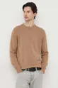barna United Colors of Benetton gyapjúkeverék pulóver Férfi
