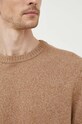 Πουλόβερ με προσθήκη μαλλιού United Colors of Benetton 1235U1N67.455 καφέ
