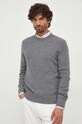 Πουλόβερ με προσθήκη μαλλιού United Colors of Benetton γκρί 1035U104S.507