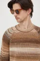 коричневый Шерстяной свитер United Colors of Benetton