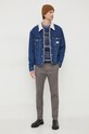 United Colors of Benetton sweter wełniany 105CU105O.852 granatowy AW23