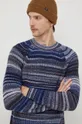 mornarsko modra Volnen pulover United Colors of Benetton