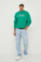 Μπλούζα United Colors of Benetton πράσινο