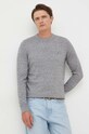 Πουλόβερ με μείγμα κασμίρ Tommy Hilfiger γκρί MW0MW28046