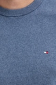 Sveter s prímesou kašmíru Tommy Hilfiger MW0MW28046 modrá