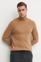 Свитер с примесью кашемира Tommy Hilfiger коричневый MW0MW28048