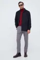 Tommy Hilfiger sweter z domieszką kaszmiru bordowy