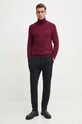 Tommy Hilfiger pulover din amestec de casmir MW0MW28048 burgundia NC24
