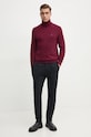Tommy Hilfiger pulover din amestec de casmir MW0MW28048 burgundia NC24