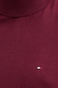 Tommy Hilfiger pulover din amestec de casmir MW0MW28048 burgundia