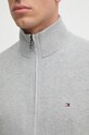 Tommy Hilfiger kardigan z domieszką kaszmiru MW0MW28050 szary