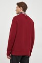 Tommy Hilfiger pulover de bumbac MW0MW33085 burgundia AW23