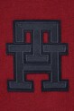 Tommy Hilfiger pulover de bumbac burgundia MW0MW33085