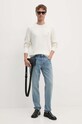 Бавовняний светр Tommy Hilfiger MW0MW33132 бежевий NC24