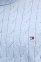 Tommy Hilfiger svetr pánský bavlněný MW0MW33132 modrá