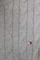 Tommy Hilfiger sweter bawełniany MW0MW33132 szary