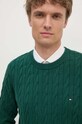 Bavlněný svetr Tommy Hilfiger MW0MW33132 zelená