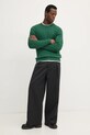 Tommy Hilfiger sweter bawełniany MW0MW33132 zielony AW25