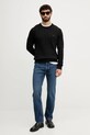 Tommy Hilfiger sweter bawełniany MW0MW33132 czarny AW25