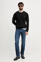 Tommy Hilfiger pulover de bumbac MW0MW33132 negru AW25