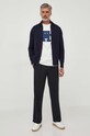 Tommy Hilfiger kardigan bawełniany MW0MW33135 granatowy AW23