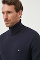 Памучен пуловер Tommy Hilfiger MW0MW33453 тъмносин