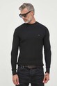 Bavlnený sveter Tommy Hilfiger čierna MW0MW33131